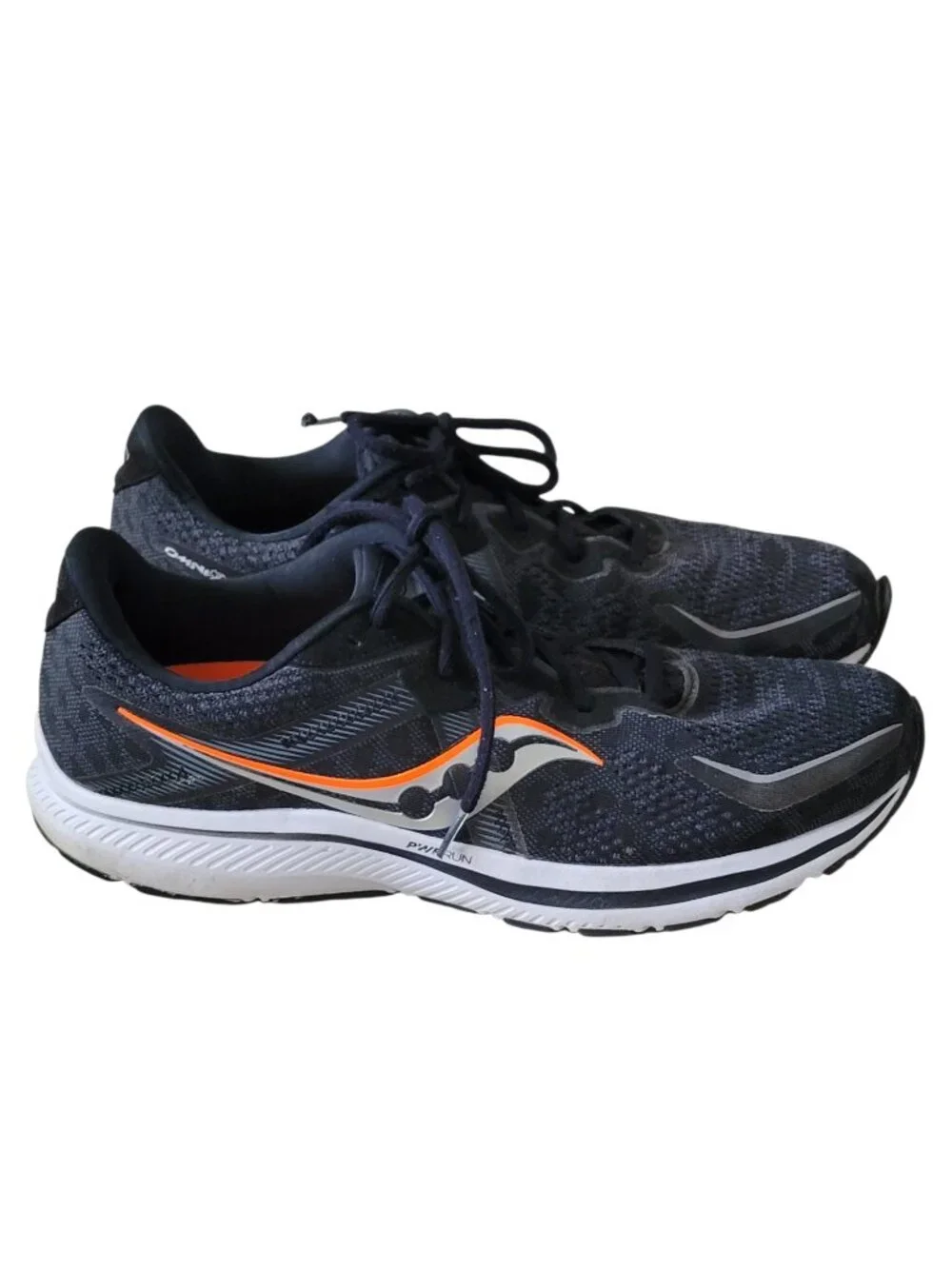 Saucony Omni 20 PWRRUN Men's Running Shoe Black White Sz 14